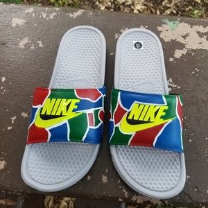 custom nike slides mens